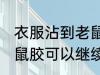 衣服沾到老鼠胶还能穿吗 衣服沾到老鼠胶可以继续穿着吗