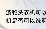 波轮洗衣机可以洗羽绒服吗 波轮洗衣机是否可以洗羽绒服
