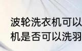 波轮洗衣机可以洗羽绒服吗 波轮洗衣机是否可以洗羽绒服