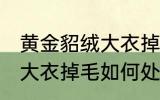 黄金貂绒大衣掉毛怎么处理 黄金貂绒大衣掉毛如何处理