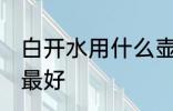 白开水用什么壶最好 白开水用哪种壶最好