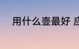 用什么壶最好 应该用什么壶最好
