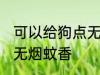 可以给狗点无烟蚊香吗 能不能给狗点无烟蚊香