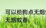 可以给狗点无烟蚊香吗 能不能给狗点无烟蚊香