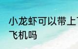小龙虾可以带上飞机吗 小龙虾能带上飞机吗