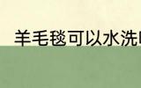 羊毛毯可以水洗吗 羊毛毯能水洗吗