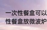 一次性餐盒可以放微波炉加热吗 一次性餐盒放微波炉加热需要注意的事项