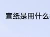 宣纸是用什么材料做的 宣纸的简介