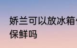 娇兰可以放冰箱保鲜吗 娇兰能放冰箱保鲜吗